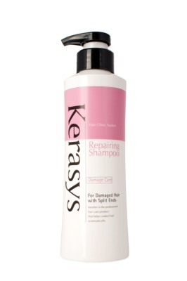 Восстанавливающий шампунь для поврежденных волос KeraSys, 400 г