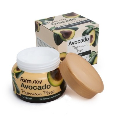 Осветляющий лифтинг-крем для лица с экстрактом авокадо Farmstay, 100 г
