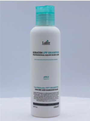 Безсульфатный шампунь для восстановления волос с кератином LADOR,150 мл