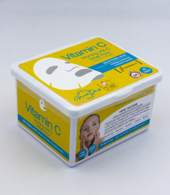 Тканевая маска для лица с витамином С GRACE DAY , 30 ШТ